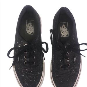 VANS Black Glitter Size 5.5